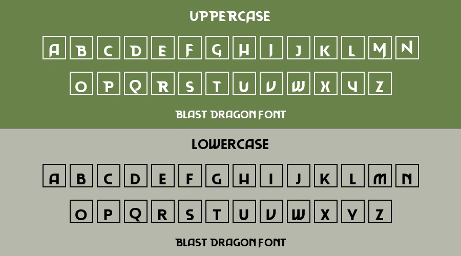 Blast Dragon Font Preview