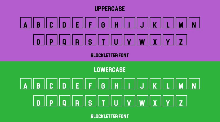 Blockletter Font Preview