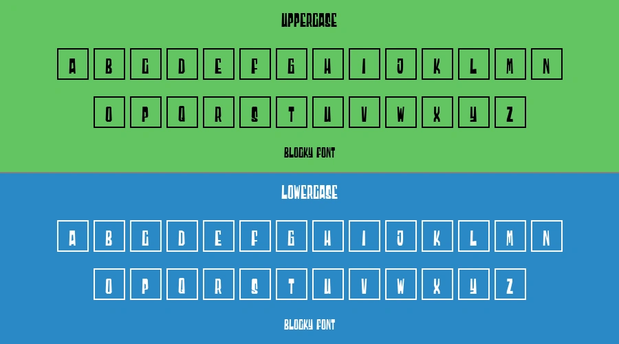 Blocky Font Preview