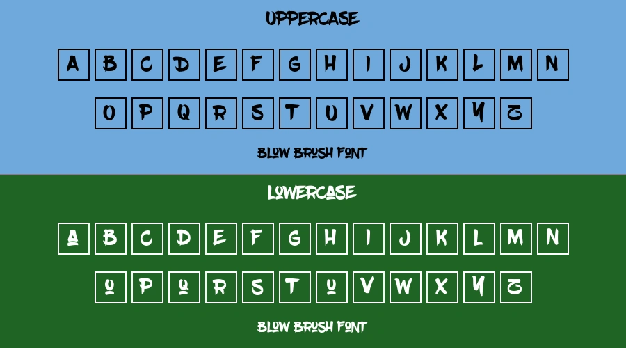Blow Brush Font Preview
