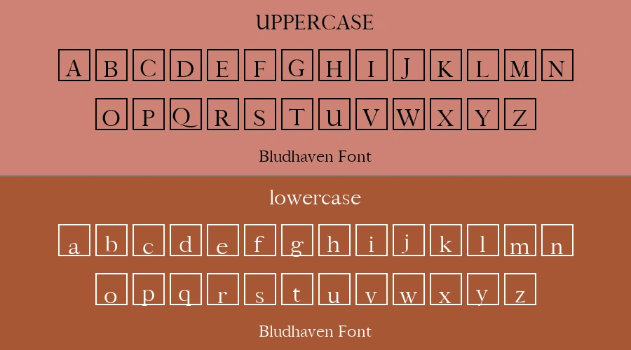 Bludhaven Font Preview