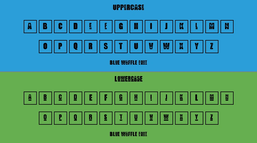 Blue Waffle Font Preview