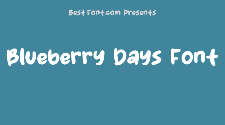 Blueberry Days Font