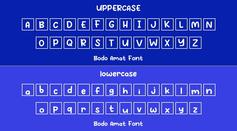 Bodo Amat Font Preview