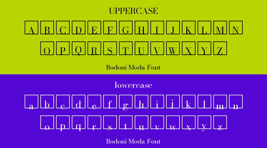 Bodoni Moda Font Preview