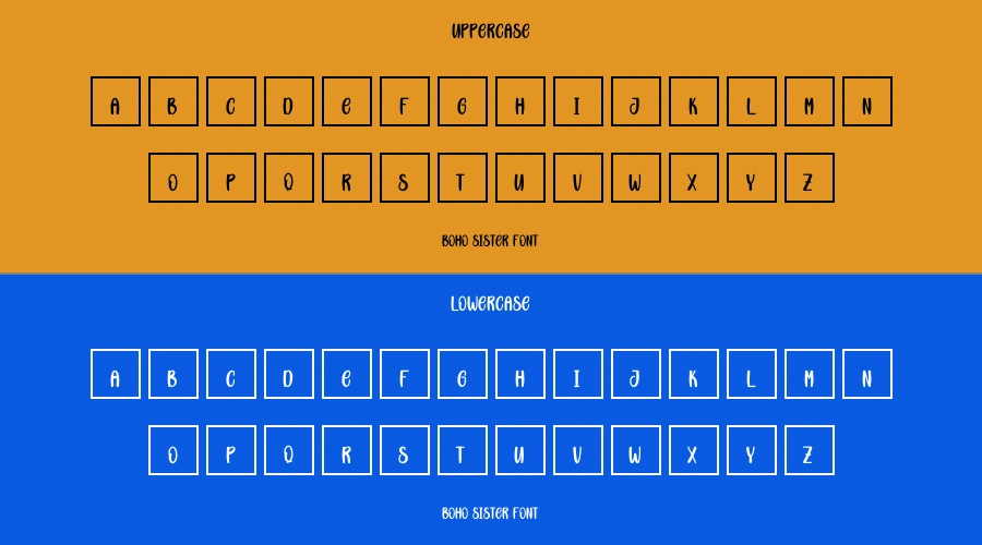 Boho Sister Font Preview