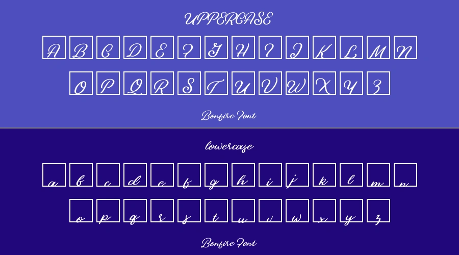 Bonfire Font Preview