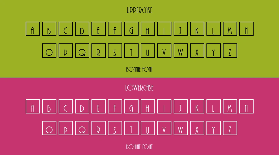 BONNIE Font Preview