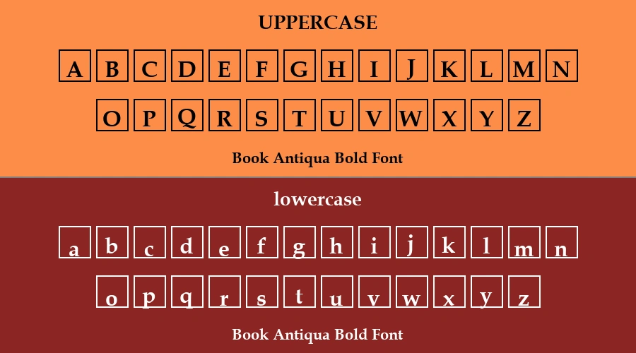 Book Antiqua Bold Font Preview