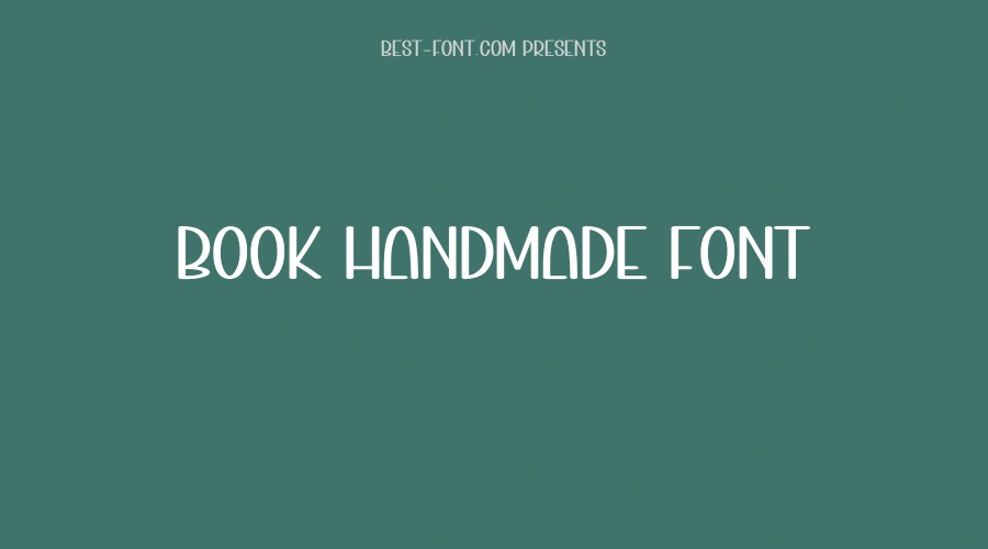 Book Handmade Font
