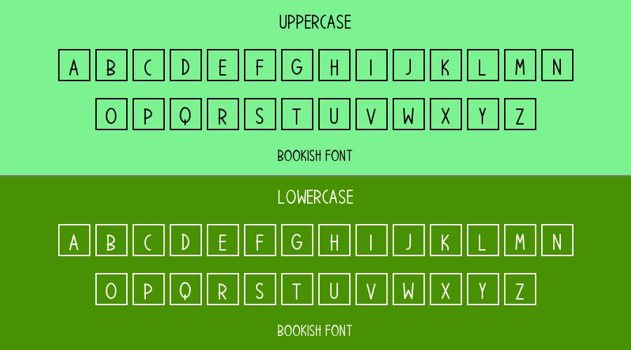 Bookish Font Preview
