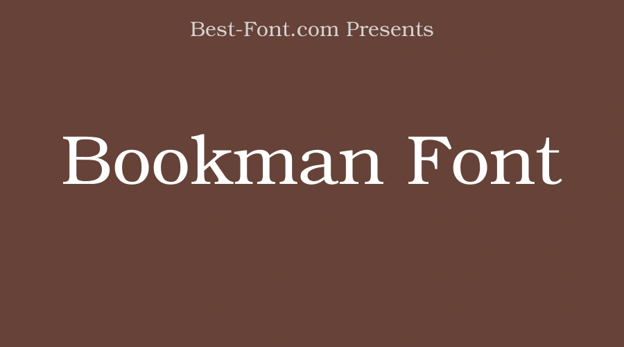 Bookman Font