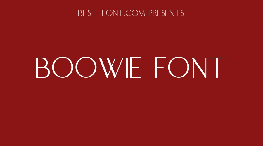 BOOWIE Font