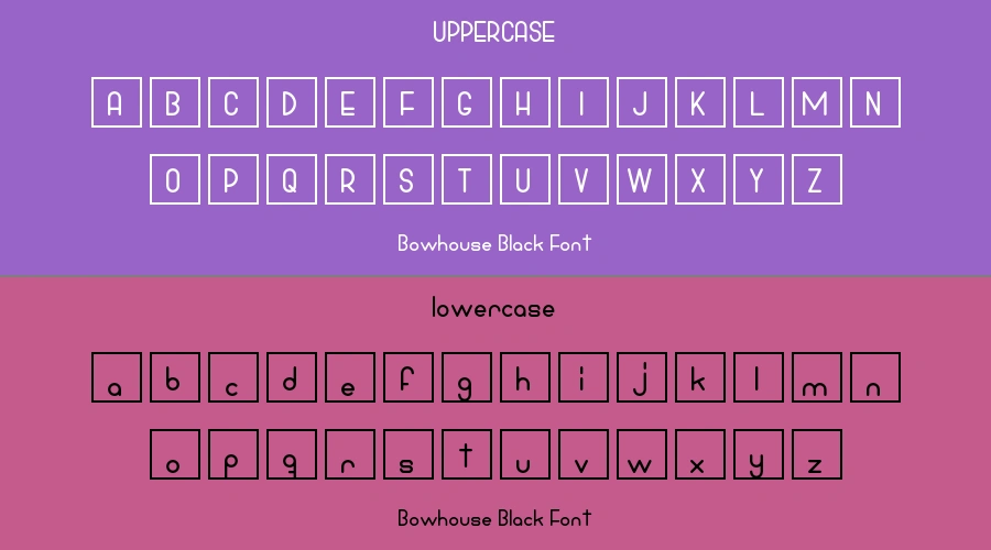 Bowhouse Black Font Preview