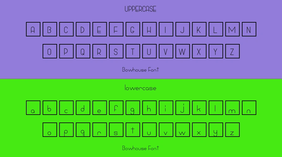 Bowhouse Font Preview