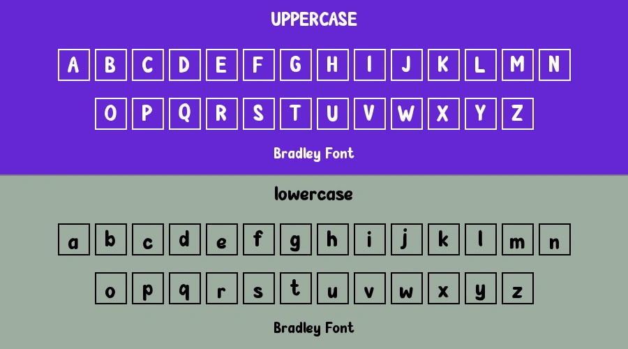 Bradley Font Preview