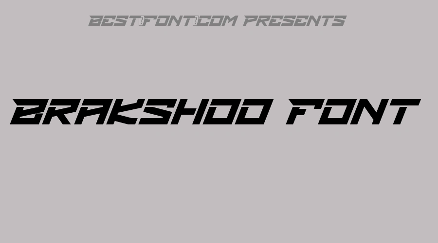 Brakshoo Font