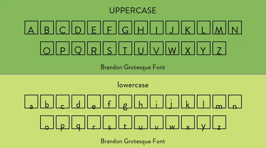 Brandon Grotesque Font Preview
