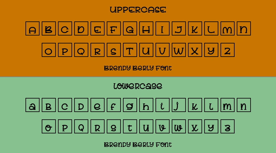 Brendy Berly Font Preview