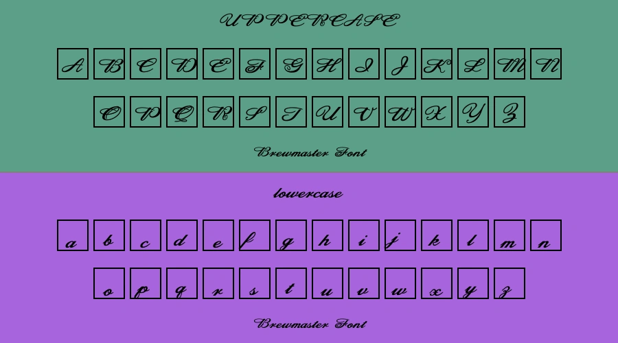Brewmaster Font Preview