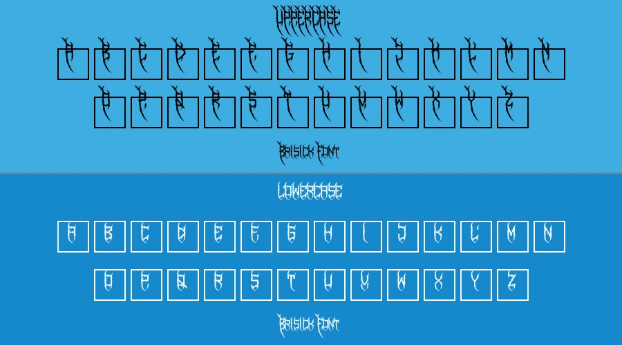 Brisick Font Preview