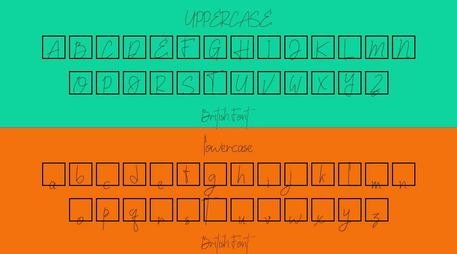 British Font Preview