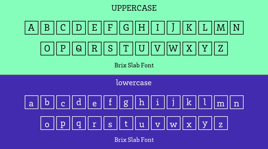 Brix Slab Font Preview