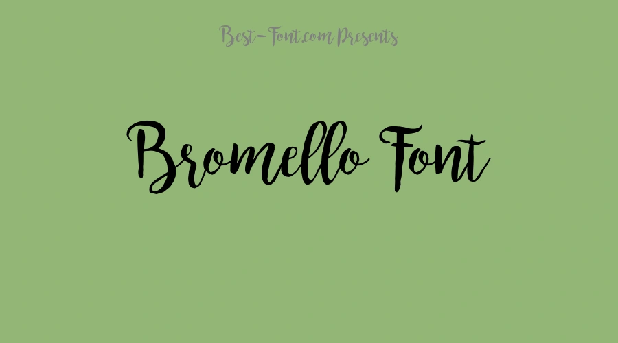 Bromello Font