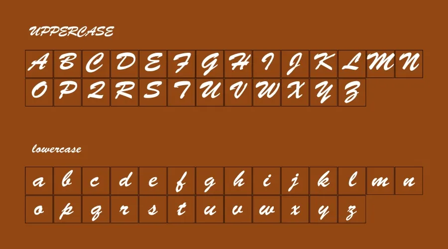 Brush Script Font Preview