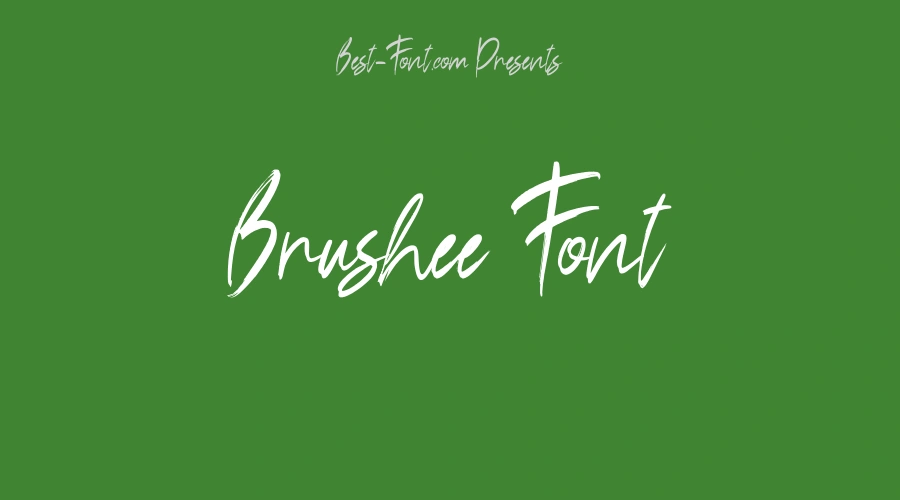 Brushee Font