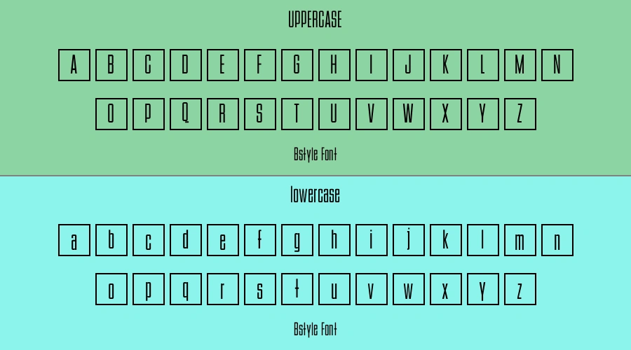 Bstyle Font Preview