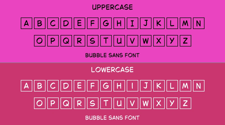 Bubble Sans Font Preview