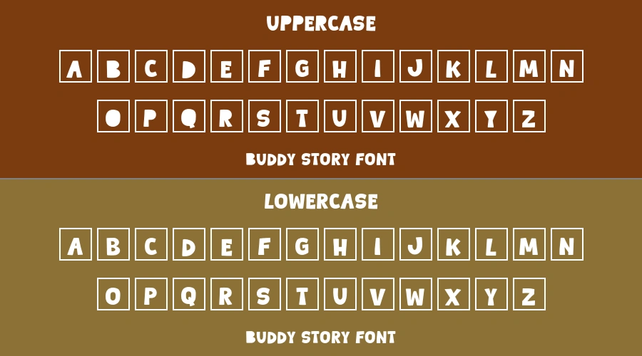 Buddy Story Font Preview