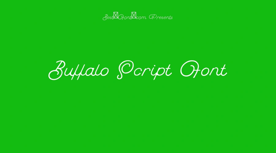 Buffalo Script Font