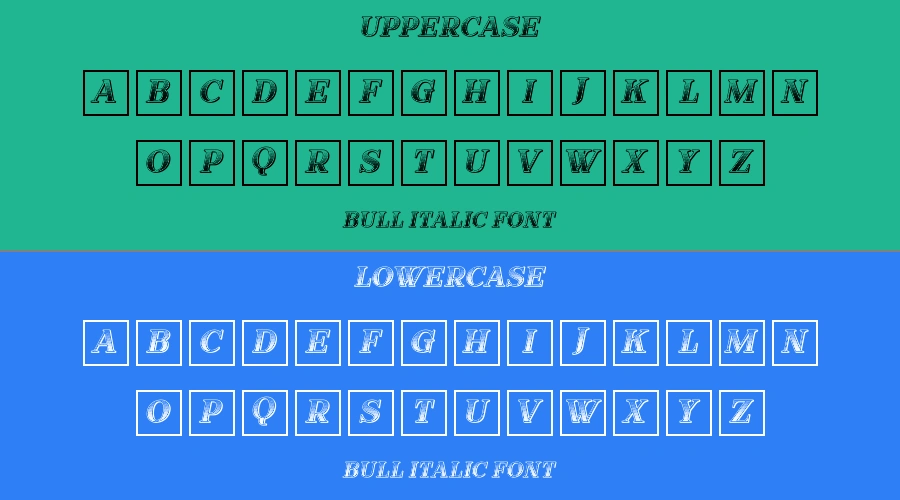Bull Italic Font Preview
