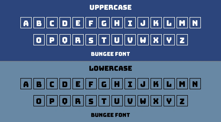 Bungee Font Preview