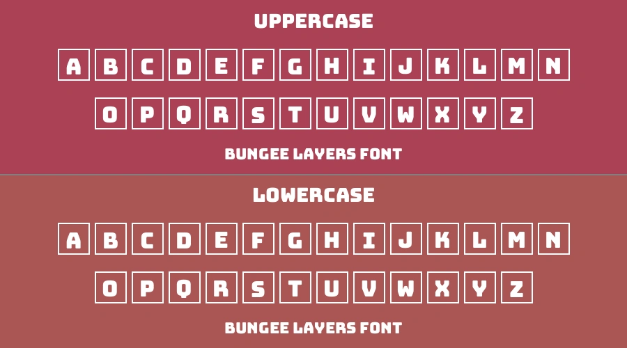 Bungee Layers Font Preview