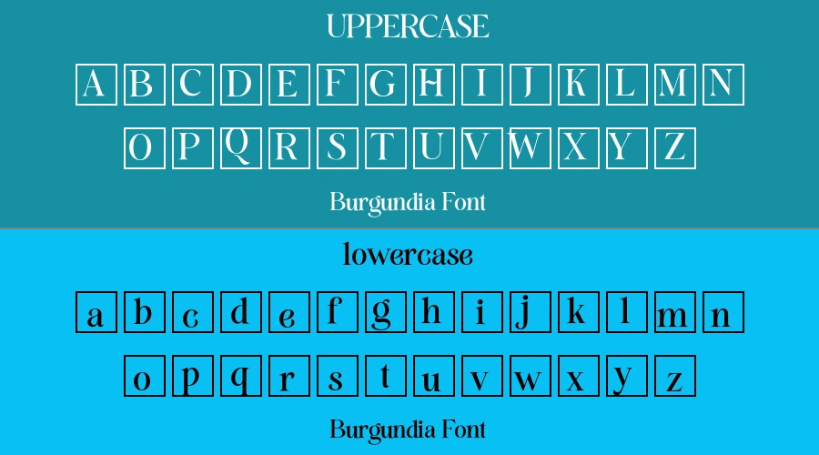 Burgundia Font Preview