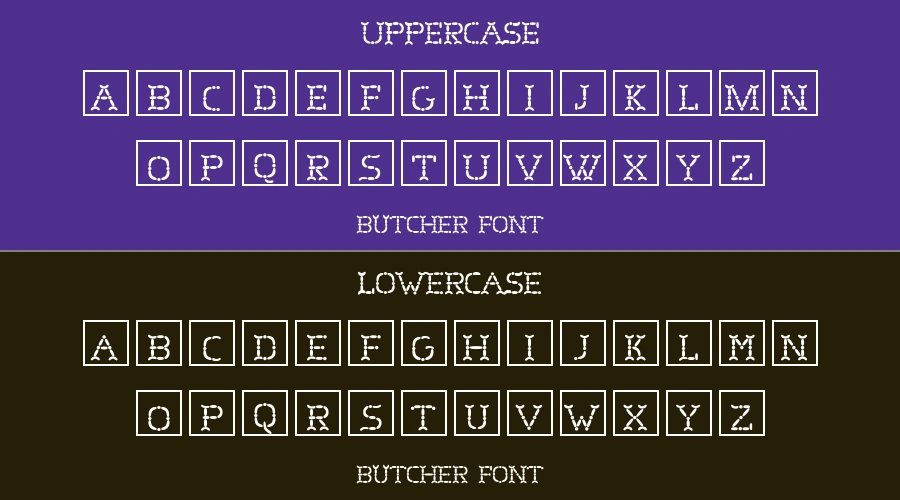 Butcher Font Preview