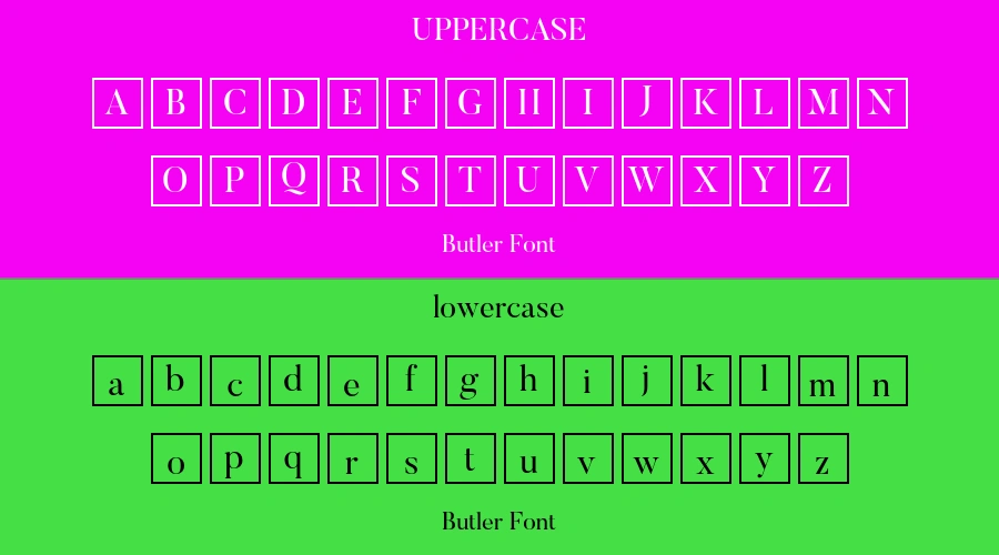 Butler Font Preview