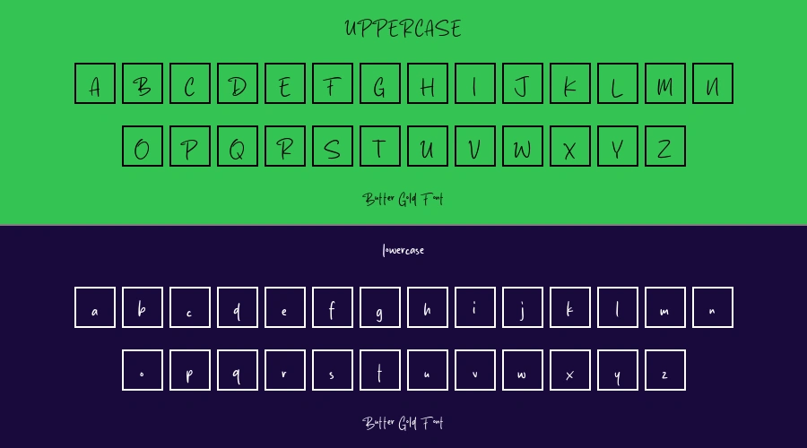 Butter Gold Font Preview