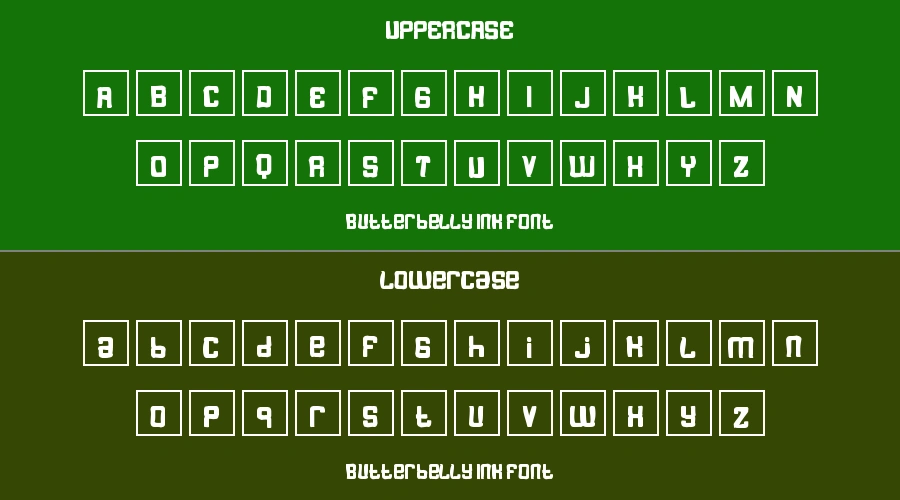 Butterbelly Ink Font Preview