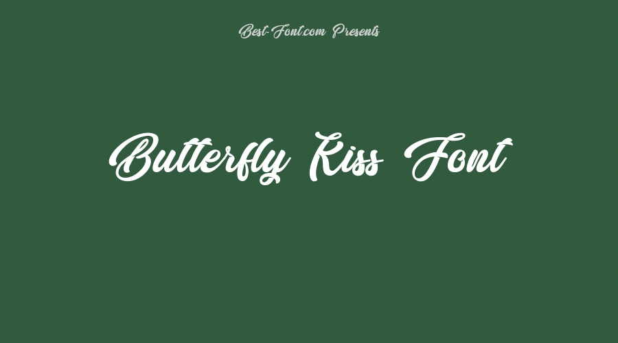 Butterfly Kiss Font