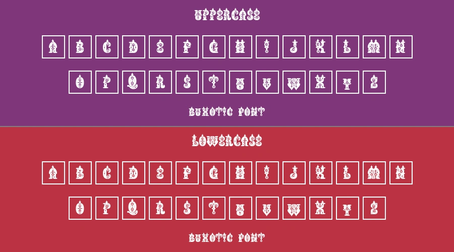 Buxotic Font Preview