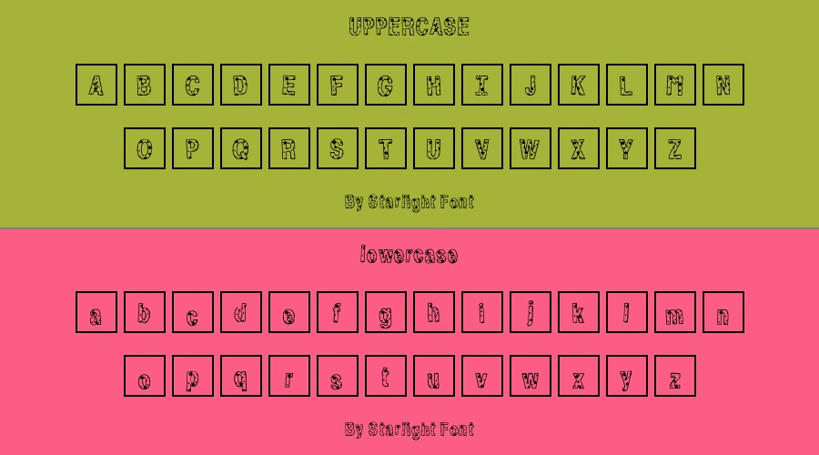 By Starlight Font Preview