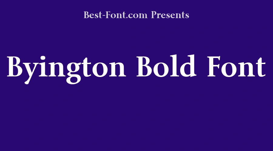 Byington Bold Font