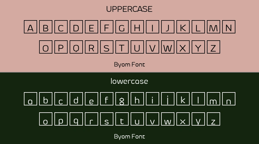Byom Font Preview