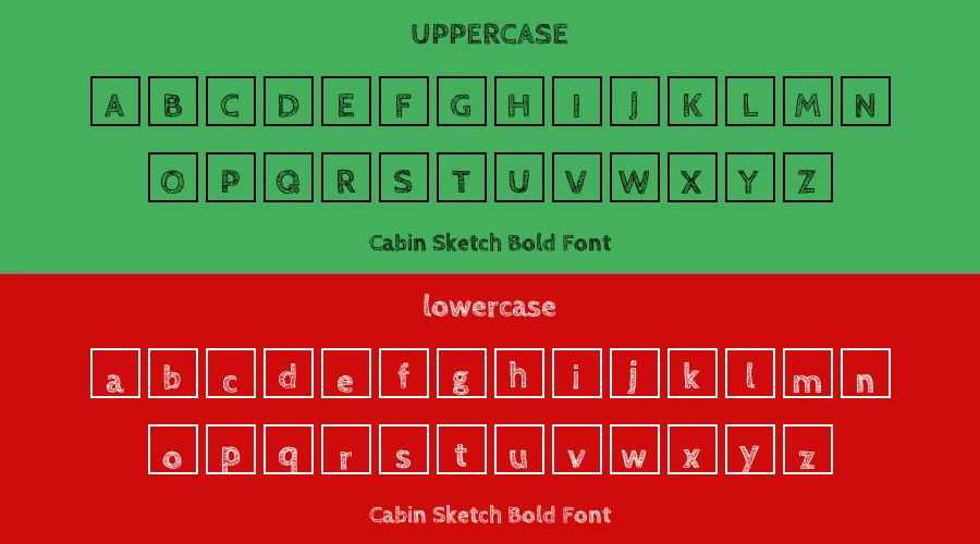 Cabin Sketch Bold Font Preview