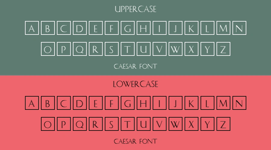 Caesar Font Preview
