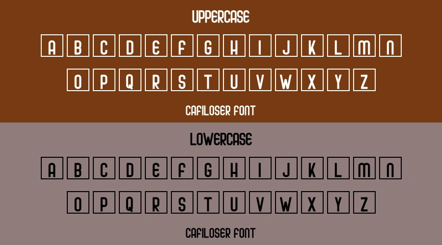 Cafiloser Font Preview